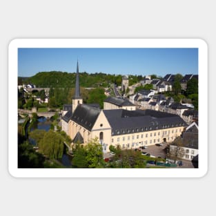 Luxembourg; City; Church; Abbey; Neumunster; Monastery; cultural center; ground Sticker